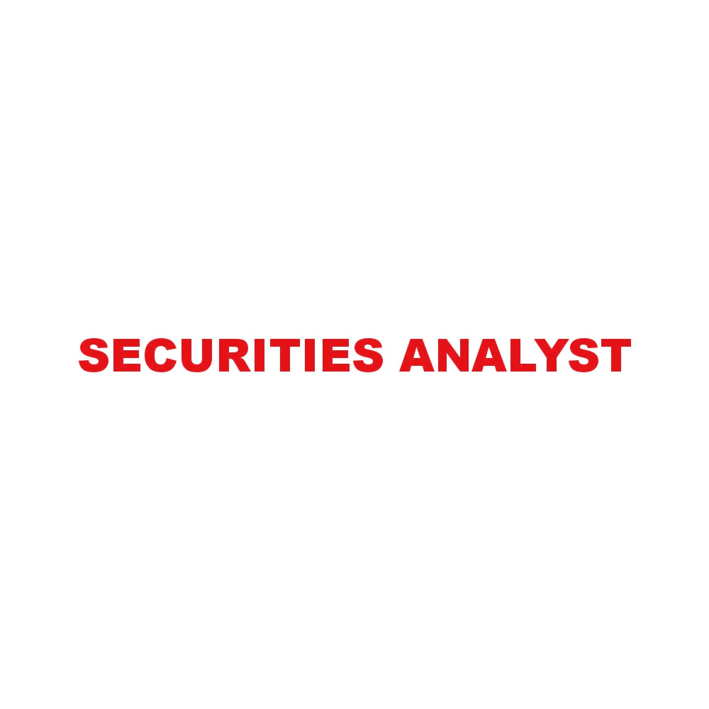 SECURITIES ANALYST 8