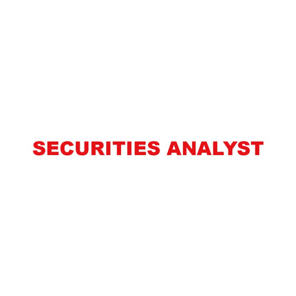 SECURITIES ANALYST 8