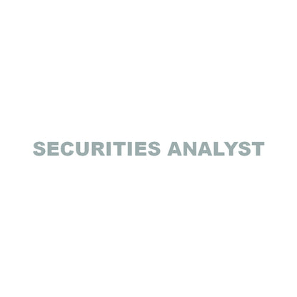 SECURITIES ANALYST 10