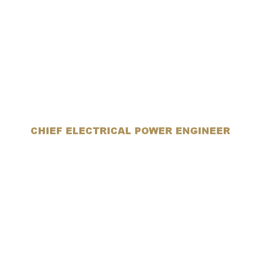 CHIEF ELECTRICAL POWER ENGINEER 9