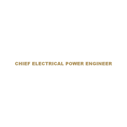 CHIEF ELECTRICAL POWER ENGINEER 9