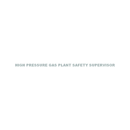 HIGH PRESSURE GAS PLANT SAFETY SUPERVISOR 10