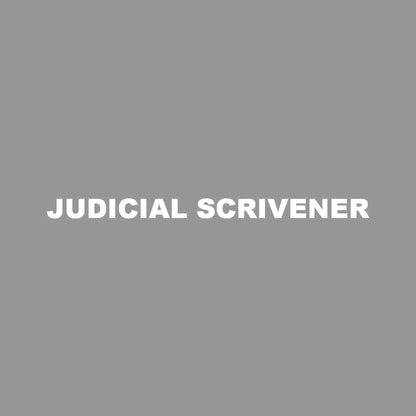 JUDICIAL SCRIVENER 7