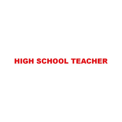 HIGH SCHOOL TEACHER 8