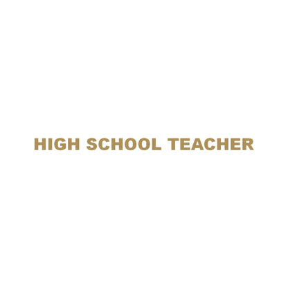HIGH SCHOOL TEACHER 9