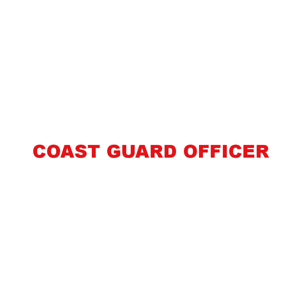 COAST GUARD OFFICER 8