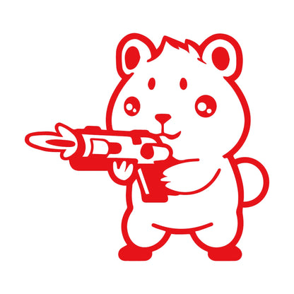 銃を撃つハムスター (A) 8