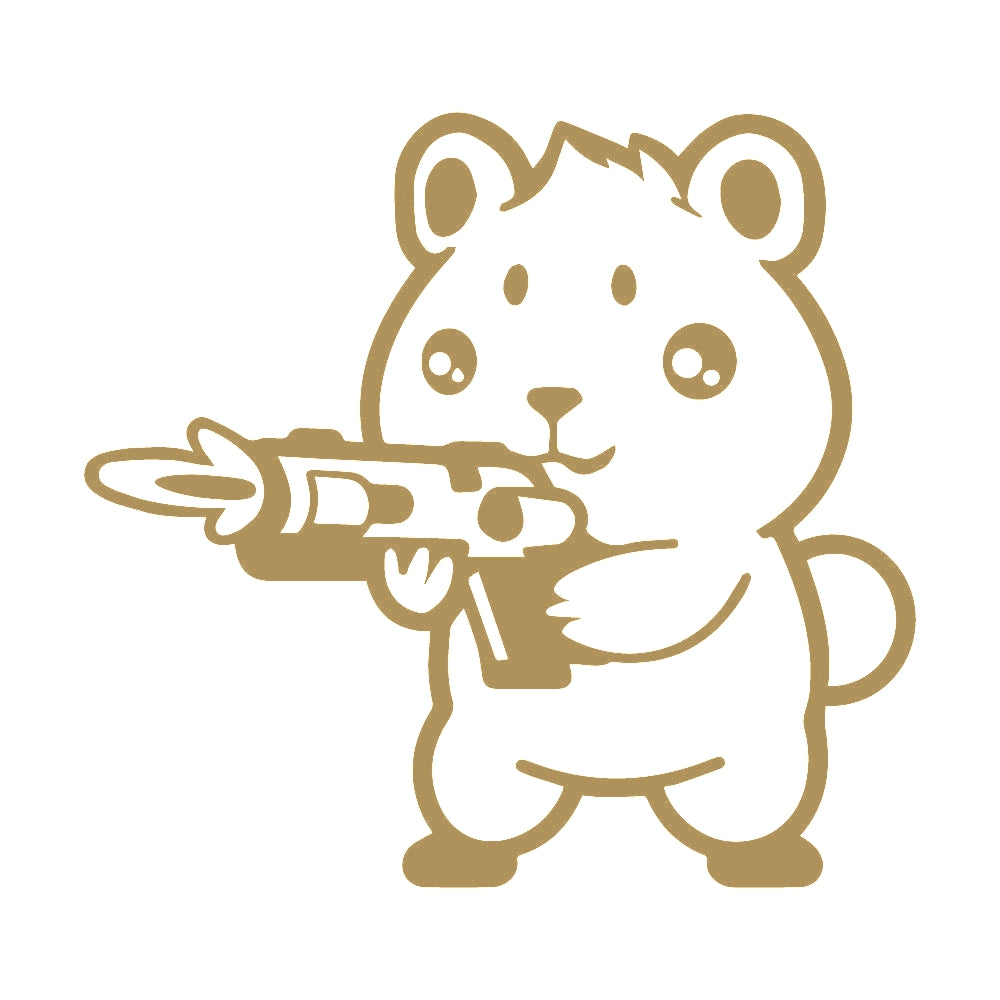 銃を撃つハムスター (A) 9
