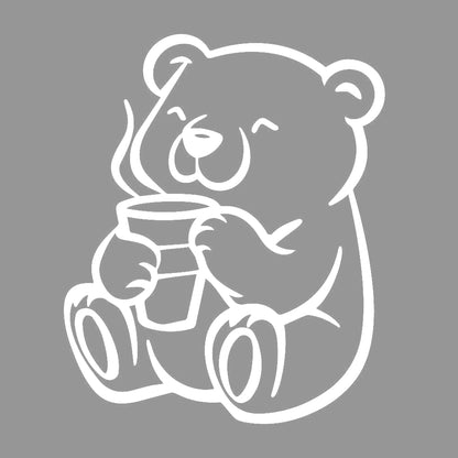 コーヒーを飲むクマ (A) 7