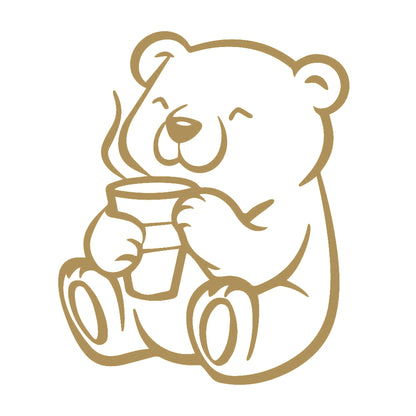 コーヒーを飲むクマ (A) 9