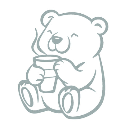 コーヒーを飲むクマ (A) 10