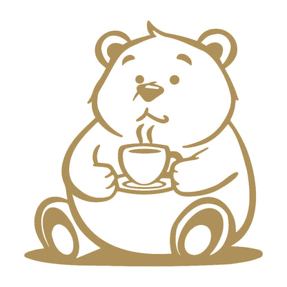 コーヒーを飲むクマ (B) 9