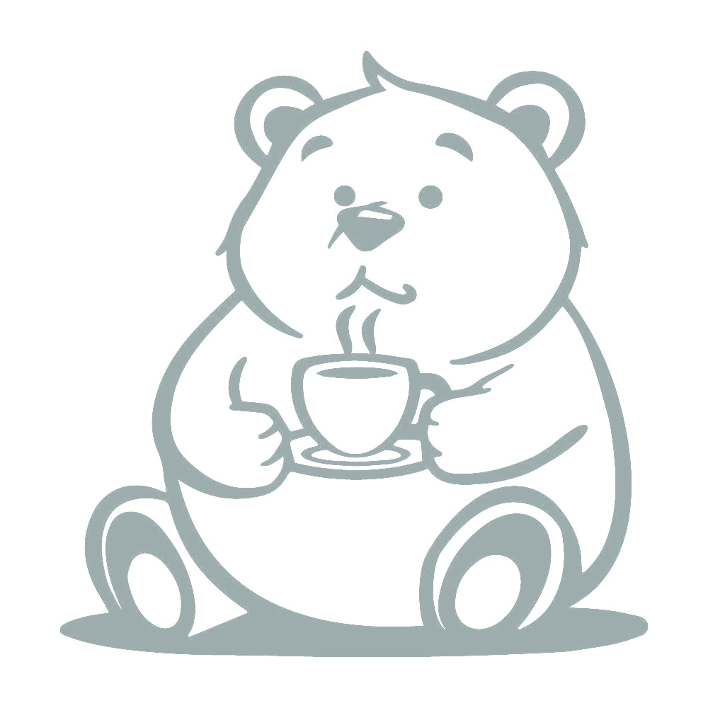コーヒーを飲むクマ (B) 10