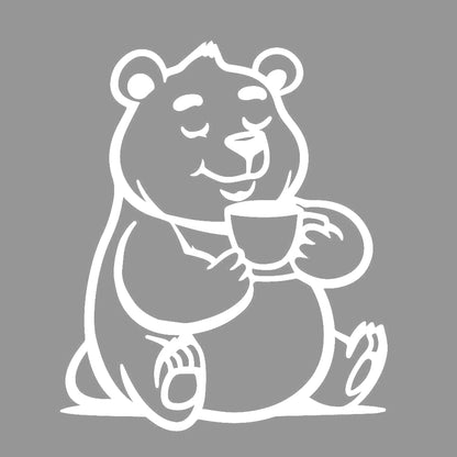 コーヒーを飲むクマ (C) 7