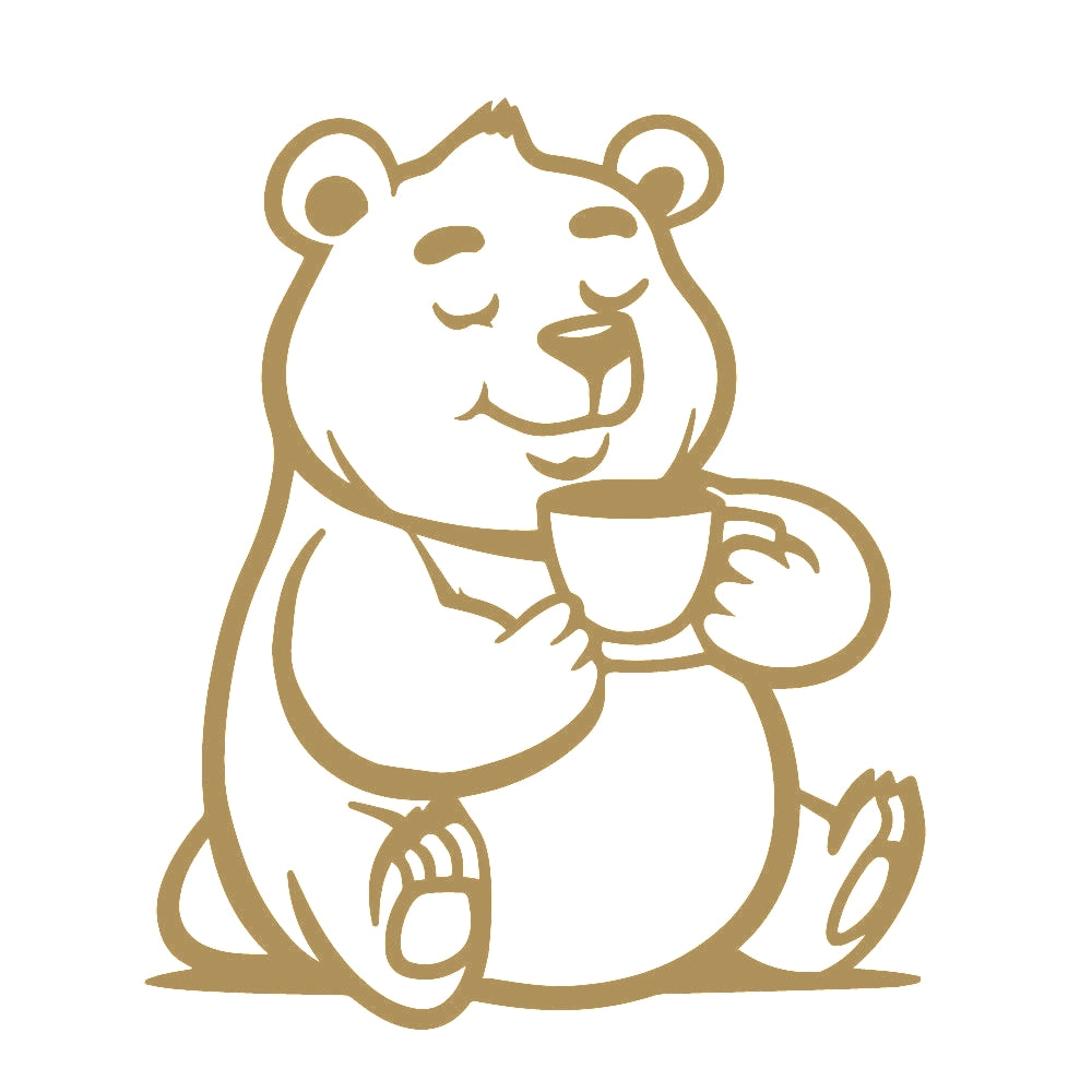 コーヒーを飲むクマ (C) 9