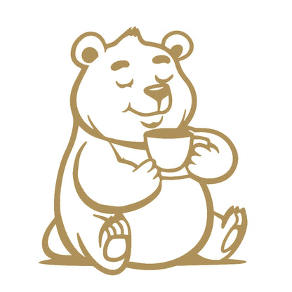 コーヒーを飲むクマ (C) 9
