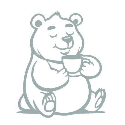 コーヒーを飲むクマ (C) 10