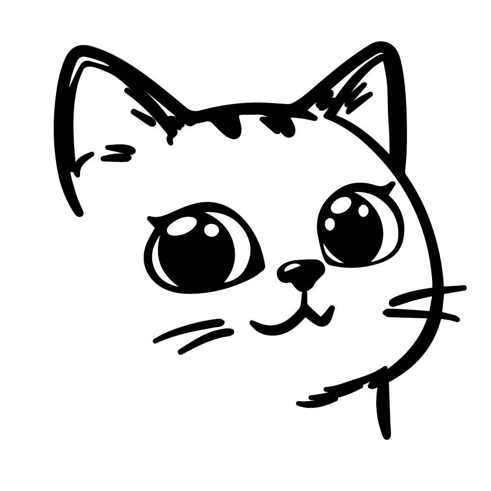 ひょっこり猫 (A)