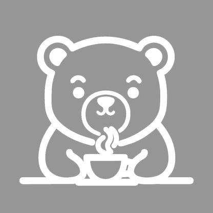 コーヒーを飲むクマ (D) 7