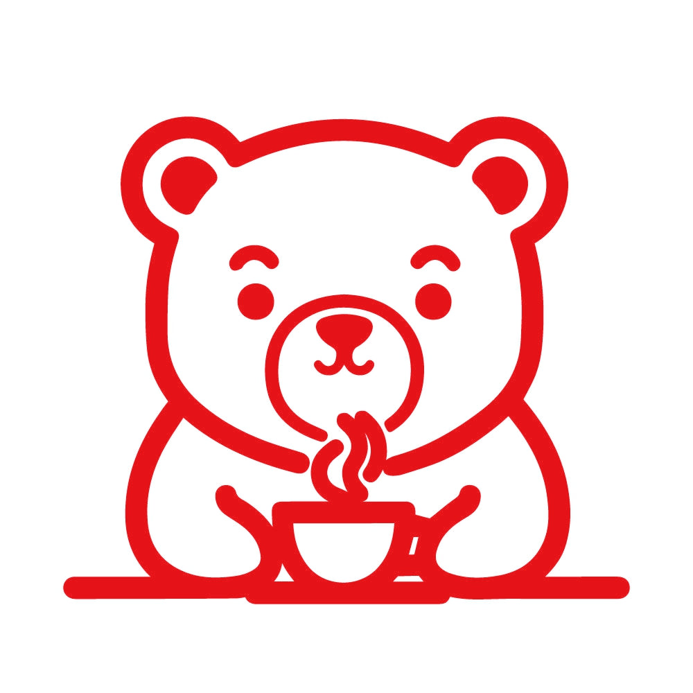 コーヒーを飲むクマ (D) 8