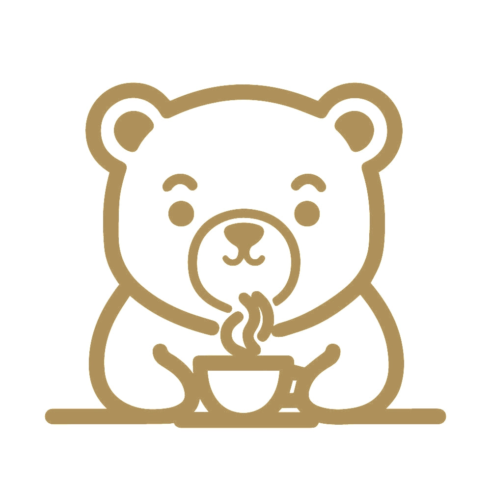コーヒーを飲むクマ (D) 9