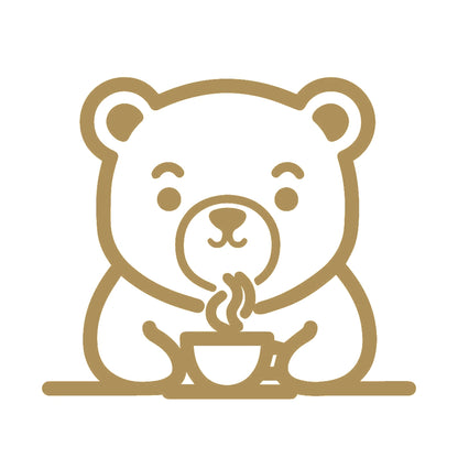コーヒーを飲むクマ (D) 9