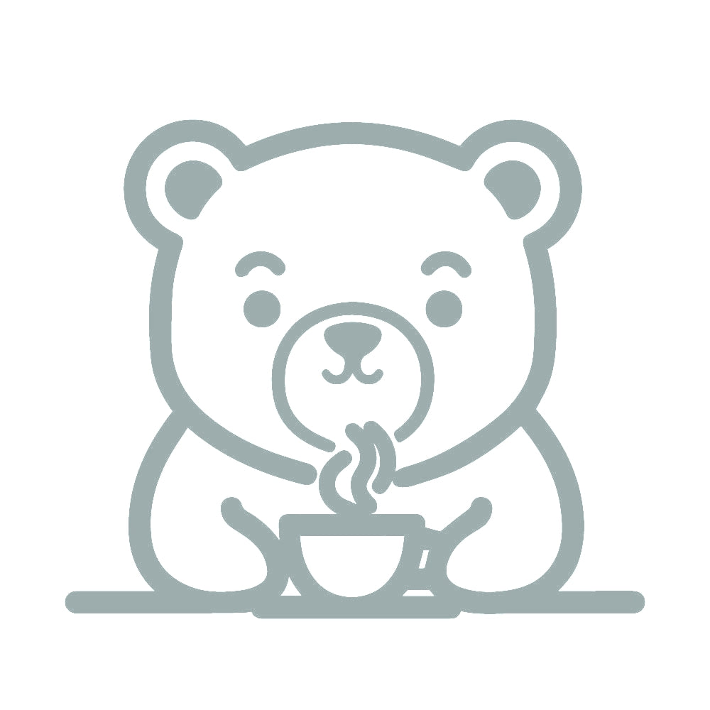 コーヒーを飲むクマ (D) 10