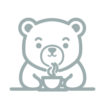コーヒーを飲むクマ (D) 10