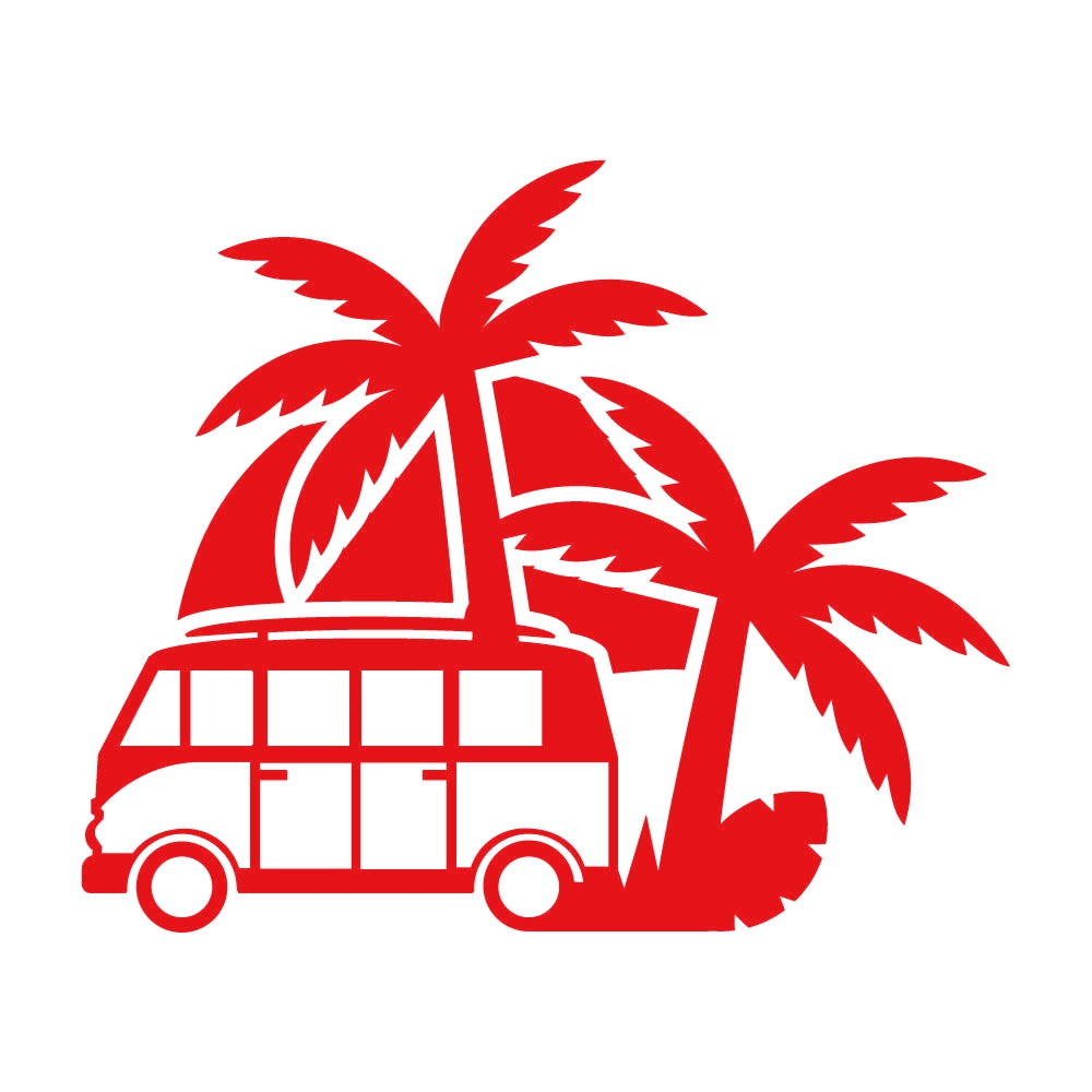 車と海辺の夕陽 8