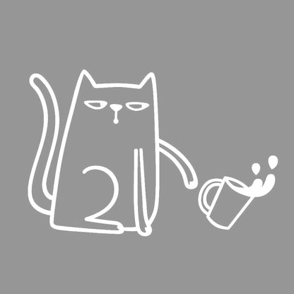 コップを転かすネコ 7