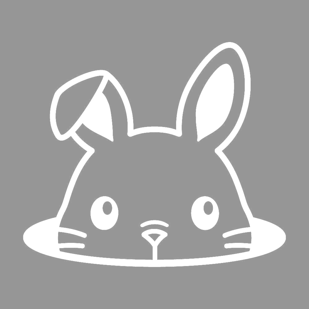 穴から顔を出すウサギ 7
