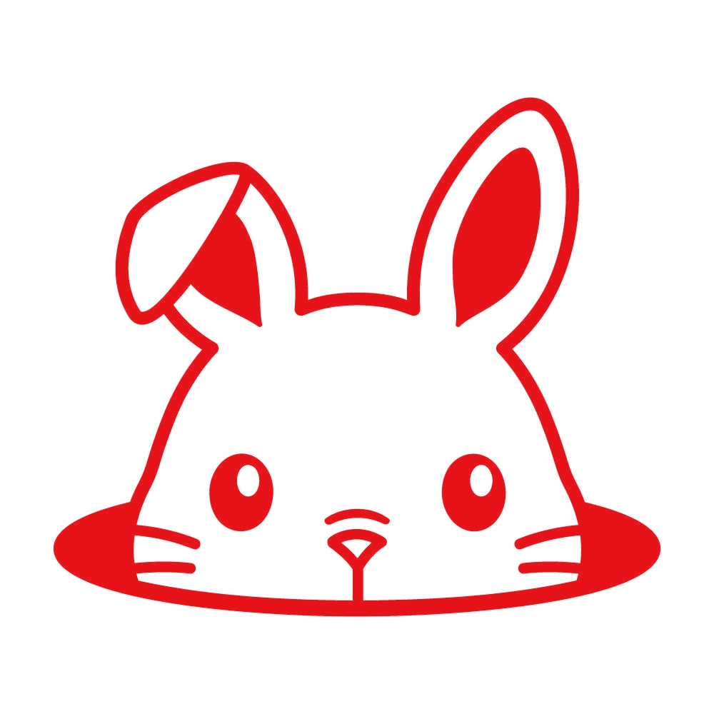 穴から顔を出すウサギ 8