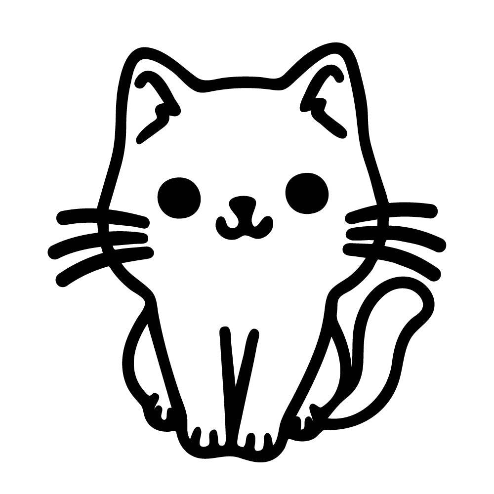 手描き風ネコ