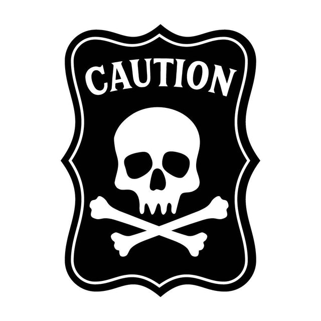 CAUTION ドクロマーク