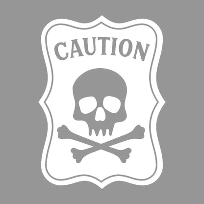 CAUTION ドクロマーク 7