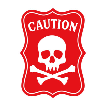 CAUTION ドクロマーク 8