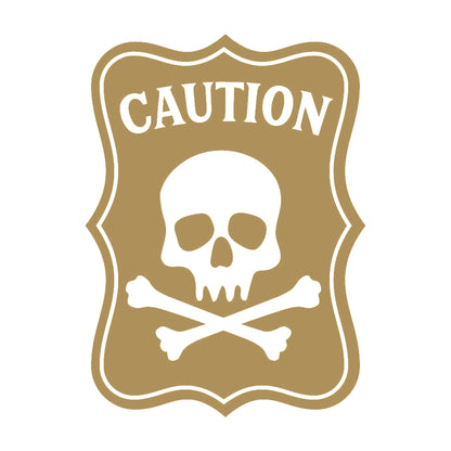 CAUTION ドクロマーク 9