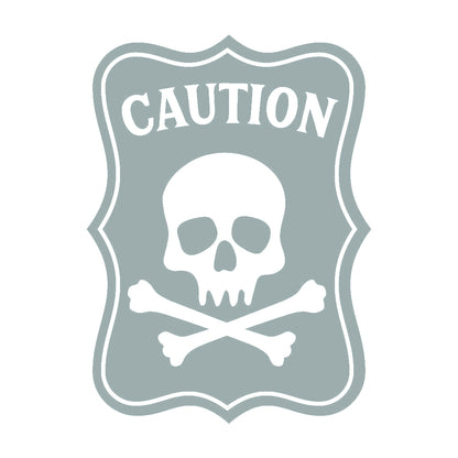 CAUTION ドクロマーク 10