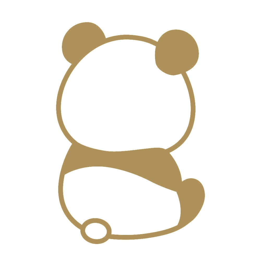 後ろを向く子パンダ 9