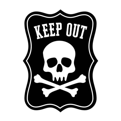 KEEP OUT ドクロマーク