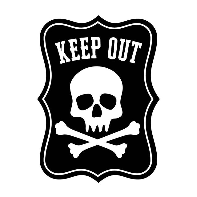 KEEP OUT ドクロマーク