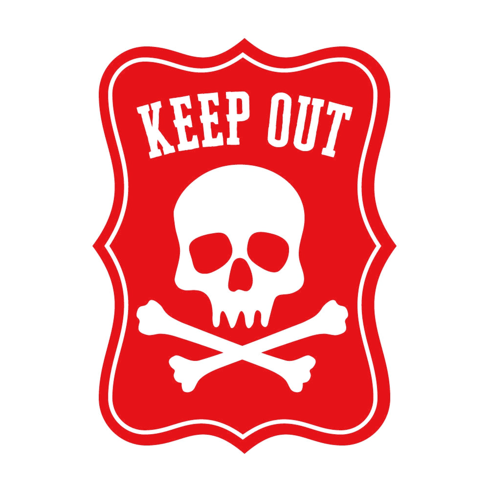 KEEP OUT ドクロマーク 8