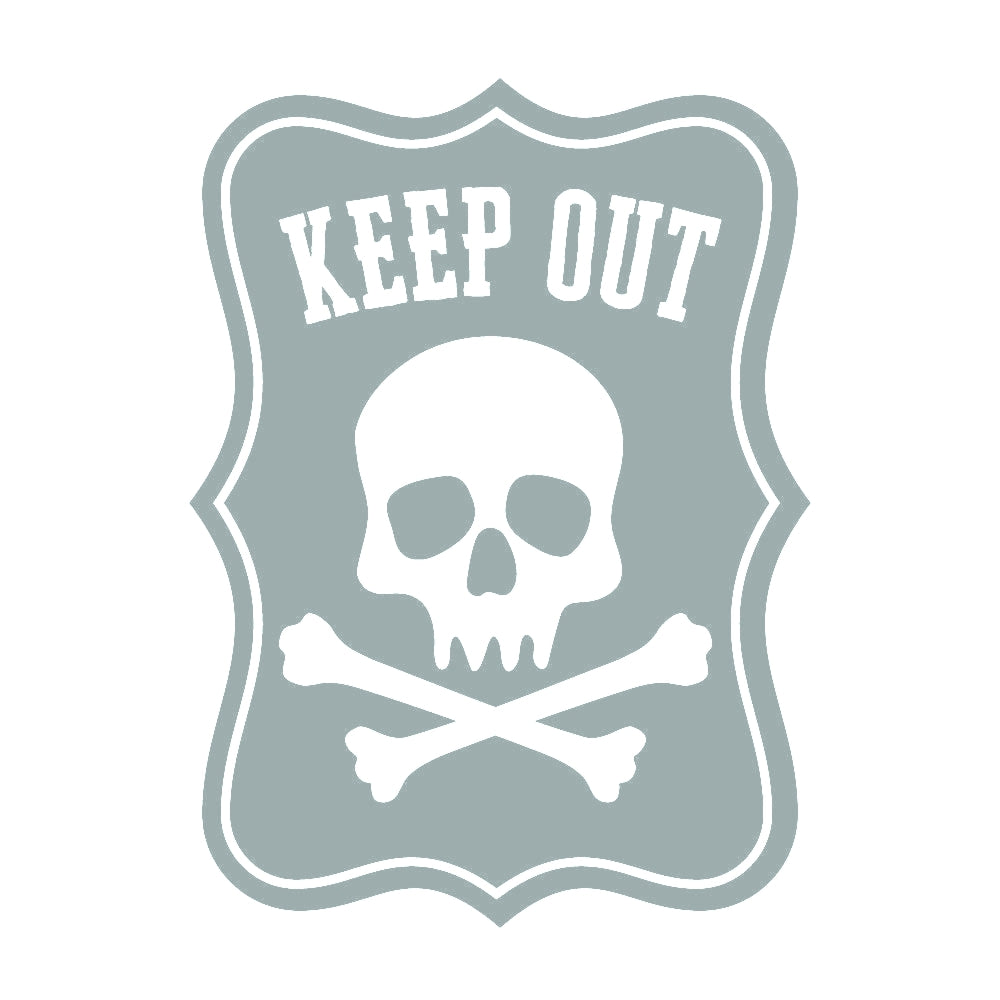 KEEP OUT ドクロマーク 10