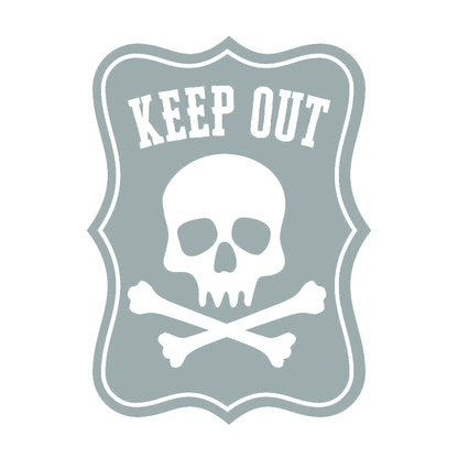 KEEP OUT ドクロマーク 10