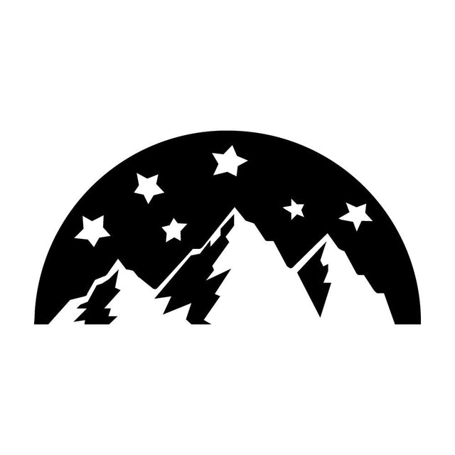 山と星空