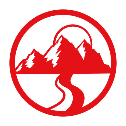 山と道路の丸マーク 8