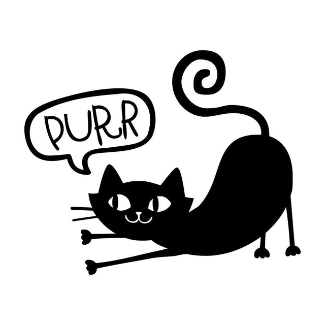 喉を鳴らす黒猫 (A)