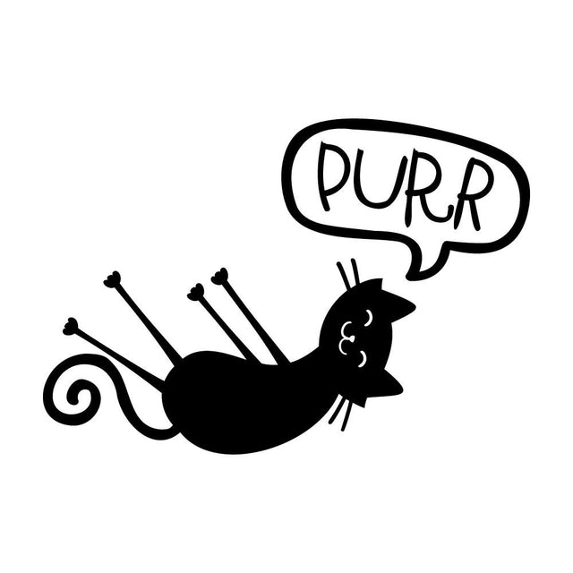 喉を鳴らす黒猫 (B)