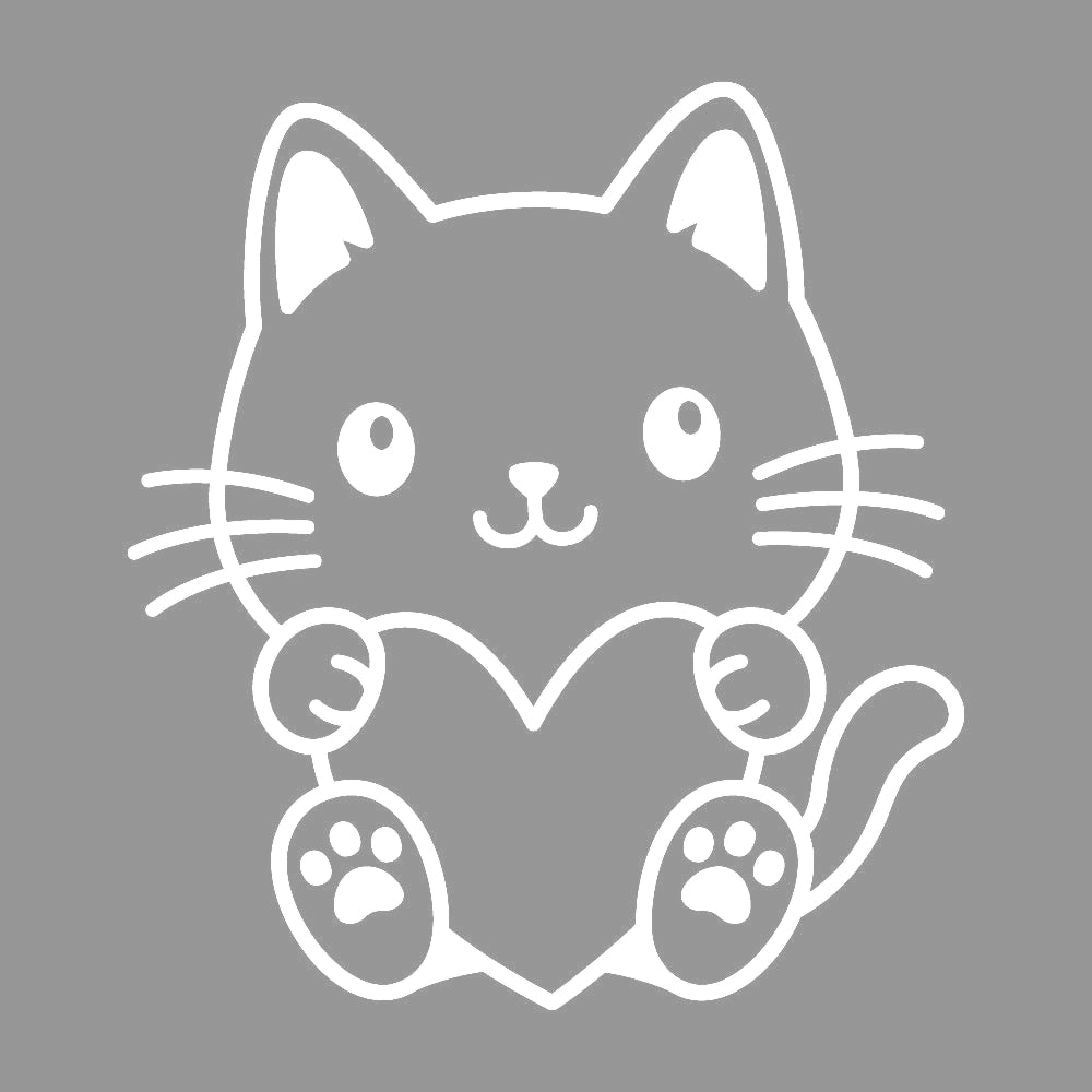 ハートを抱いた猫 7