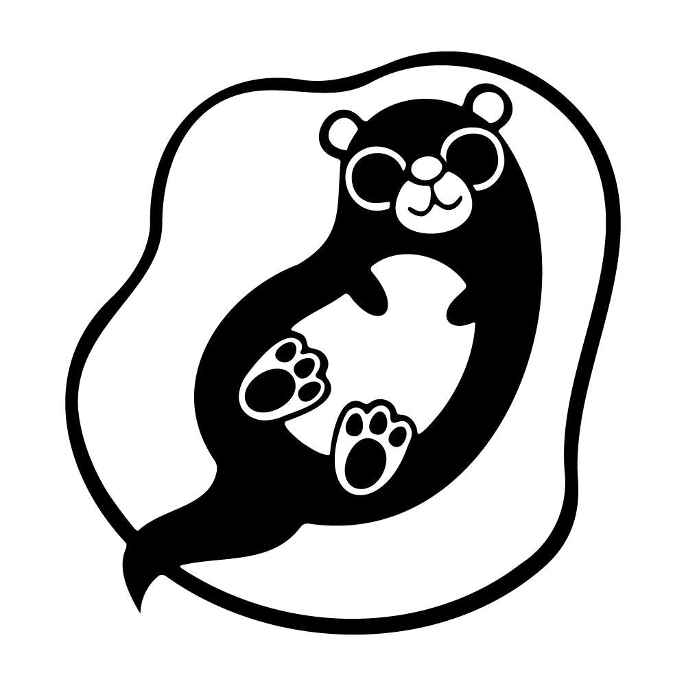 寝転ぶカワウソ